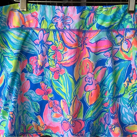 Lilly Pulitzer Luxletic Aila Skort Bennet Blue Surf Gypsea Swim Skirt Sz Large - Picture 6 of 13
